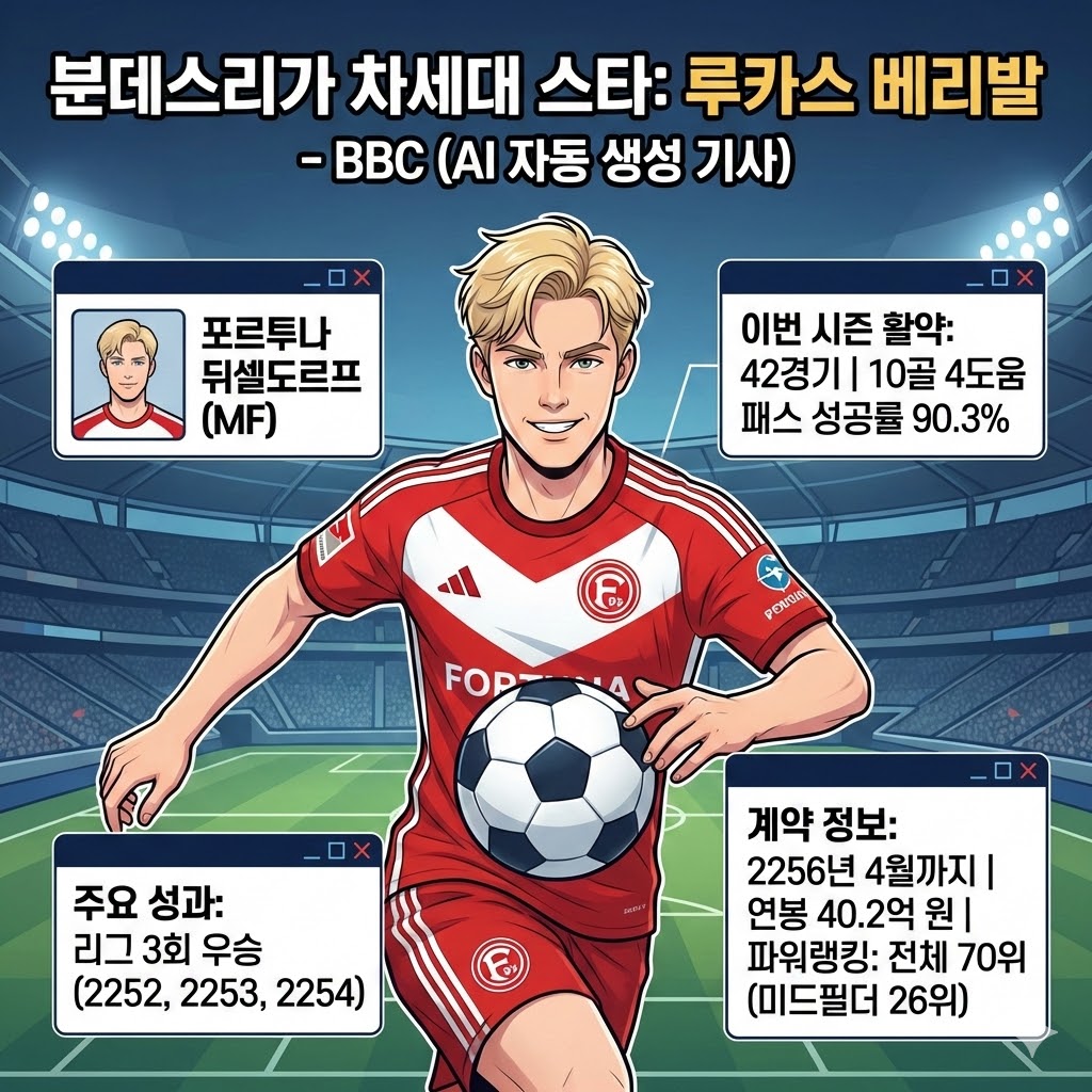 뒤셀도르프 돌풍의 핵! 베리발, 분데스리가 점령